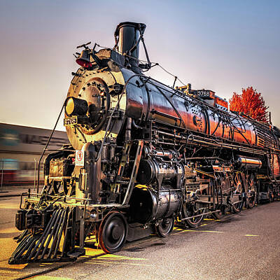 Transportation Photos - Wichita Kansas Train Station Locomotive by Gregory Ballos