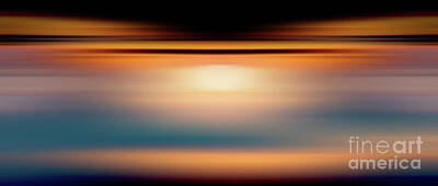 Abstract Landscape Photos - Wide abstract sunset over a seascape by Stefano Senise