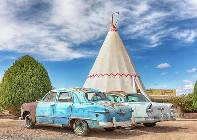 Travel Pics Rights Managed Images - Wigwam Motel - Route 66 Arizona Royalty-Free Image by Stephen Stookey