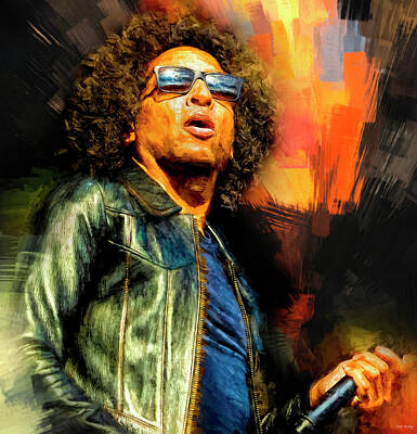 Tropical Life Royalty Free Images - William DuVall Alice in Chains Royalty-Free Image by Mal Bray