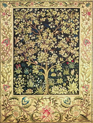 Floral Drawings - William Morris Tree Of Life by William Morris
