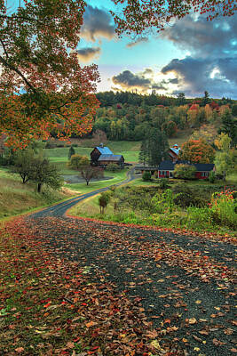Disney - Winding farm road in Vermont by Tejus Shah