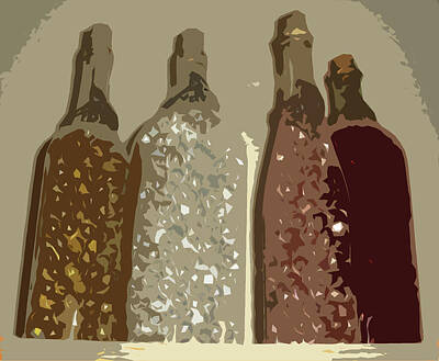 Wine Digital Art Royalty Free Images - Wine Royalty-Free Image by Lovina Wright
