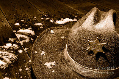 Landmarks Royalty-Free and Rights-Managed Images - Winter Duty - Sepia by American West Legend