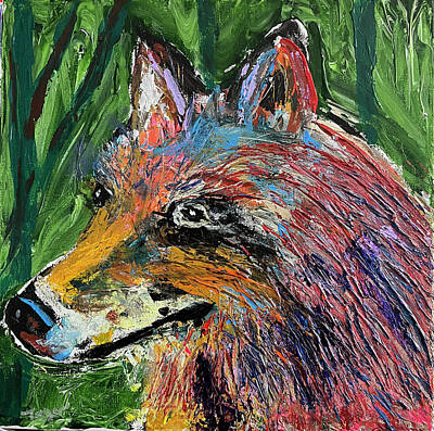 Recently Sold - Animals Digital Art - Wolf by Tom Myer
