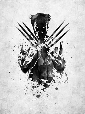 Comics Royalty-Free and Rights-Managed Images - Wolverine by Mihaela Pater
