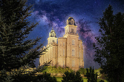 Seascapes Larry Marshall - Worlds Without End - Manti Temple by Spencer Bawden