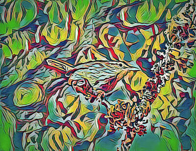 Birds Digital Art - Wren Portrait Digitial Art by Marv Vandehey