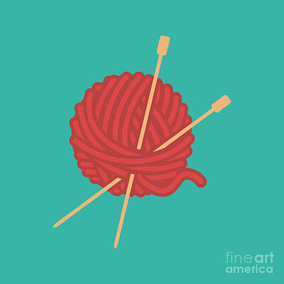 Royalty-Free and Rights-Managed Images - Yarn Ball Of Wool by THP Creative