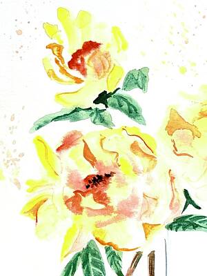 Tina Turner Rights Managed Images - Yellow Flowers Royalty-Free Image by Masha Batkova