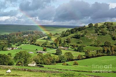 Photo Royalty Free Images - Yorkshire Dales rainbow Royalty-Free Image by David Birchall