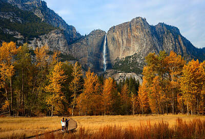 Space Photographs Of The Universe - Yosemite Falls Autumn by Robert Blandy Jr