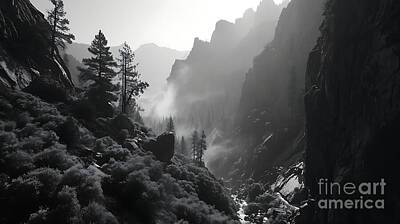 Zen Royalty Free Images - Yosemite Valley  short in the style of Scarlett by Asar Studios Royalty-Free Image by Celestial Images