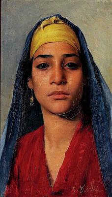 Vintage College Subway Signs - Young Egyptian Woman by Artistic Rifki
