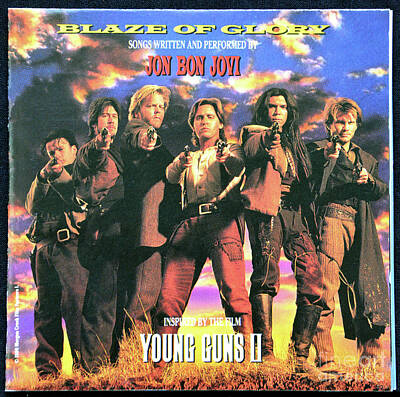 Musicians Photo Rights Managed Images - Young Guns 2 Blaze of Glory and Jon Bon Jovi album cover Royalty-Free Image by David Lee Thompson