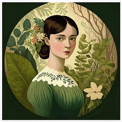 Fantasy Digital Art - Young Woman Rousseau by Robert Knight