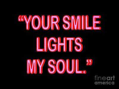 Douglas Brown Digital Art Rights Managed Images - Your Smile Lights My Soul Royalty-Free Image by Douglas Brown