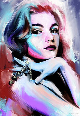 Royalty-Free and Rights-Managed Images - Yvette Mimieux by Stars on Art