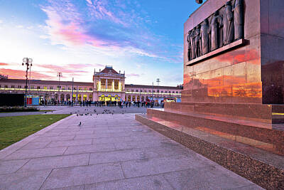 On Trend Paris - Zagreb central station and King Tomislav square sunset view by Brch Photography