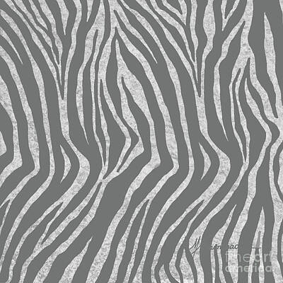 Celebrity Watercolors - Zebra Grey 2 by Marcella Muhammad