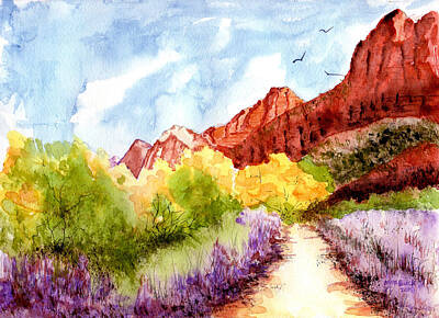 Basketball Patents - Zion National Parks Beauty by Margaret Bucklew