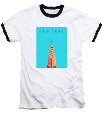 Chrysler Building Baseball T-Shirts