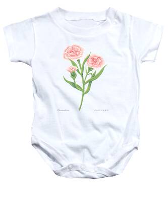 Carnations Baby Onesies