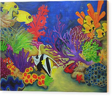 Coral Reef Painting by Una Miller