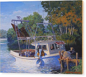 Lafitte Skiff Painting by Kevin Lawrence Leveque