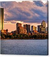 Boston Skyline Panorama Canvas Print