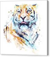 Siberian Tiger Looking Up Canvas Print
