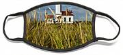 Point Wilson Lighthouse And Grassy Foreground Face Mask Point Wilson Lighthouse And Grassy Foreground Face Mask