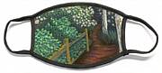 Pathway Home Through Mountain Laurel Blooms Face Mask Pathway Home Through Mountain Laurel Blooms Face Mask