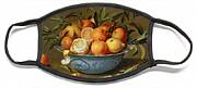 Still Life With Oranges And Lemons In A Wan-li Porcelain Dish Face Mask Still Life With Oranges And Lemons In A Wan-li Porcelain Dish Face Mask