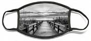 The Beach Is Calling Black And White Face Mask The Beach Is Calling Black And White Face Mask