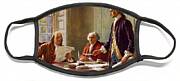 Writing The Declaration Of Independence, 1776, Face Mask Writing The Declaration Of Independence, 1776, Face Mask