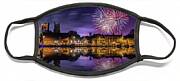 Norfolk Firework Display Over Kings Lynn England Face Mask Norfolk Firework Display Over Kings Lynn England Face Mask