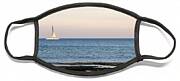 Sailing Boat In The Calm Ocean Face Mask Sailing Boat In The Calm Ocean Face Mask