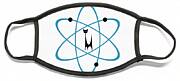 Atom Cat In Teal Transparent Background Face Mask Atom Cat In Teal Transparent Background Face Mask