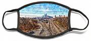 Charlotte Skyline From Matheson Bridge Face Mask Charlotte Skyline From Matheson Bridge Face Mask