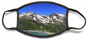 Panorama Of Austrian Dam Stausee Mooserboden Face Mask Panorama Of Austrian Dam Stausee Mooserboden Face Mask