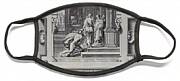Ulysses Received By Alcinous King Of Phoeacia And His Queen Areta After His Shipwreck Face Mask Ulysses Received By Alcinous King Of Phoeacia And His Queen Areta After His Shipwreck Face Mask