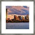Boston Skyline Panorama Framed Print