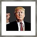 President Donald J Trump Signature Power Fist Tee Tees T-shirt 2020 Framed Print