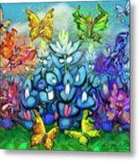 Bluebonnet Scene W Pixies Metal Print