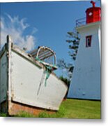 Canadian Maritimes Lighthouse Metal Print