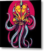Colorful Octopus Design Metal Print