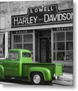 Ford Truck At Lowell Harley Davidson Metal Print