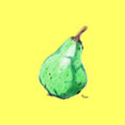 Green Pear Poster
