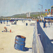 Pier View - Pacfic Beach, San Diego, California Art Print